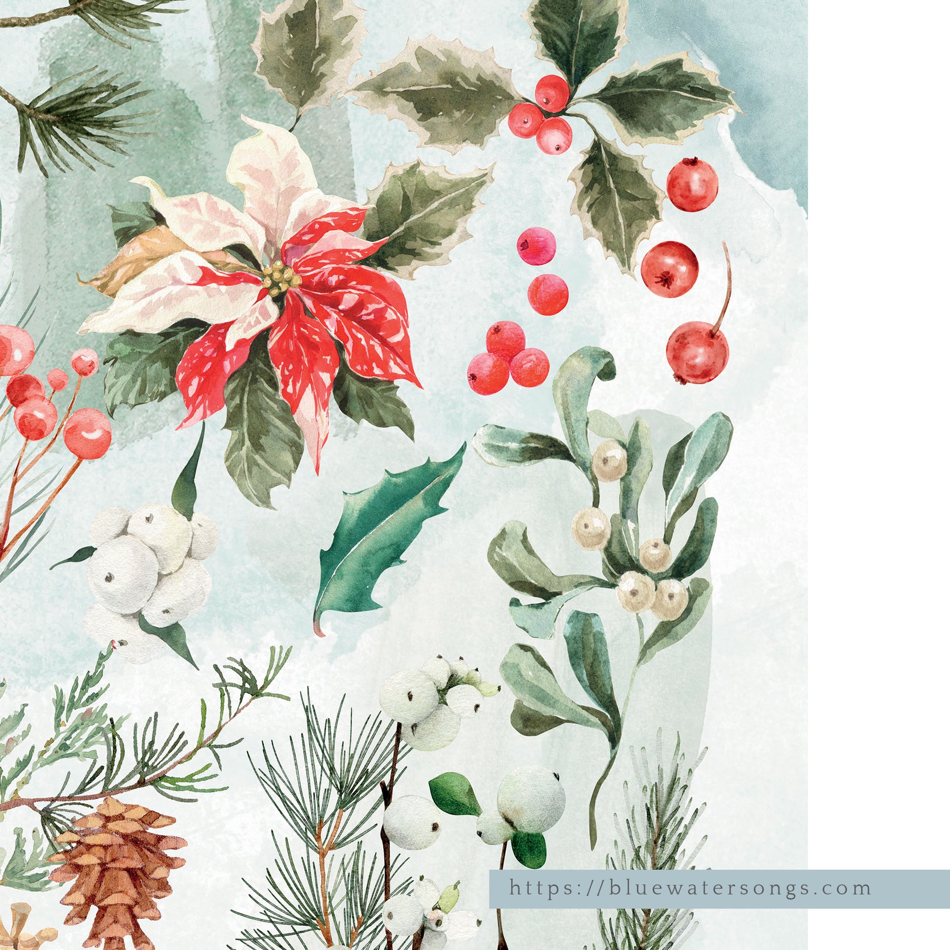 Botanical Winter Print - DIGITAL DOWNLOAD | winter22_50