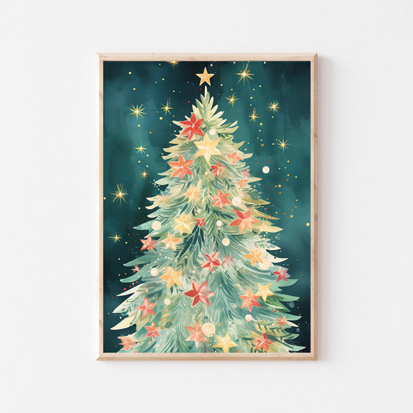 christmas tree - digital download poster from Blue Water Songs