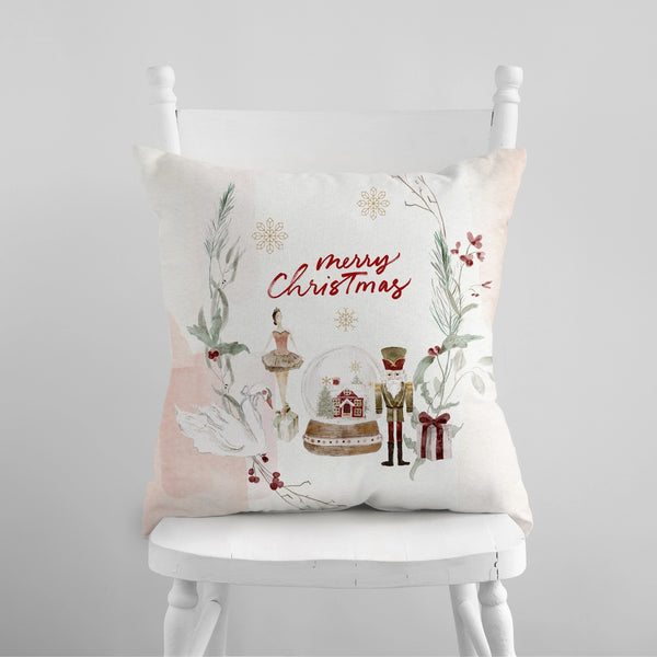 Watercolor Nutcracker Christmas PILLOW & COVER | WINTER24PLW03