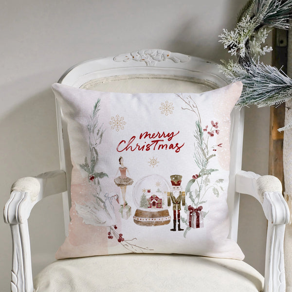 Watercolor Nutcracker Christmas PILLOW & COVER | WINTER24PLW03