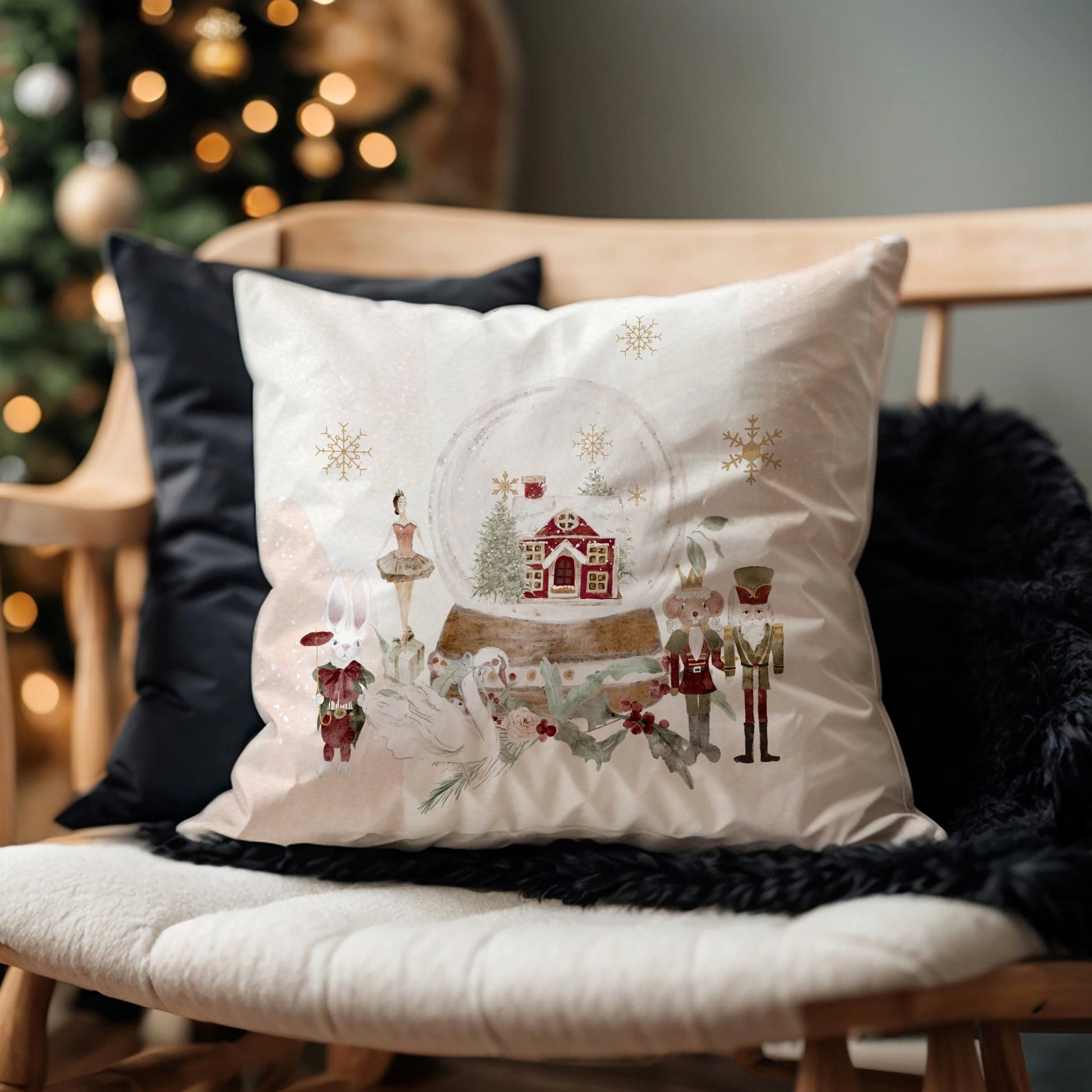 Watercolor Nutcracker Christmas PILLOW & COVER | WINTER24PLW03