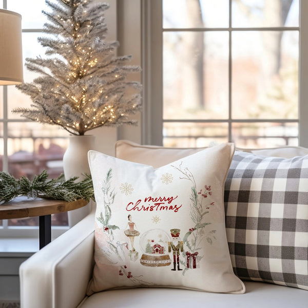 Watercolor Nutcracker Christmas PILLOW & COVER | WINTER24PLW03