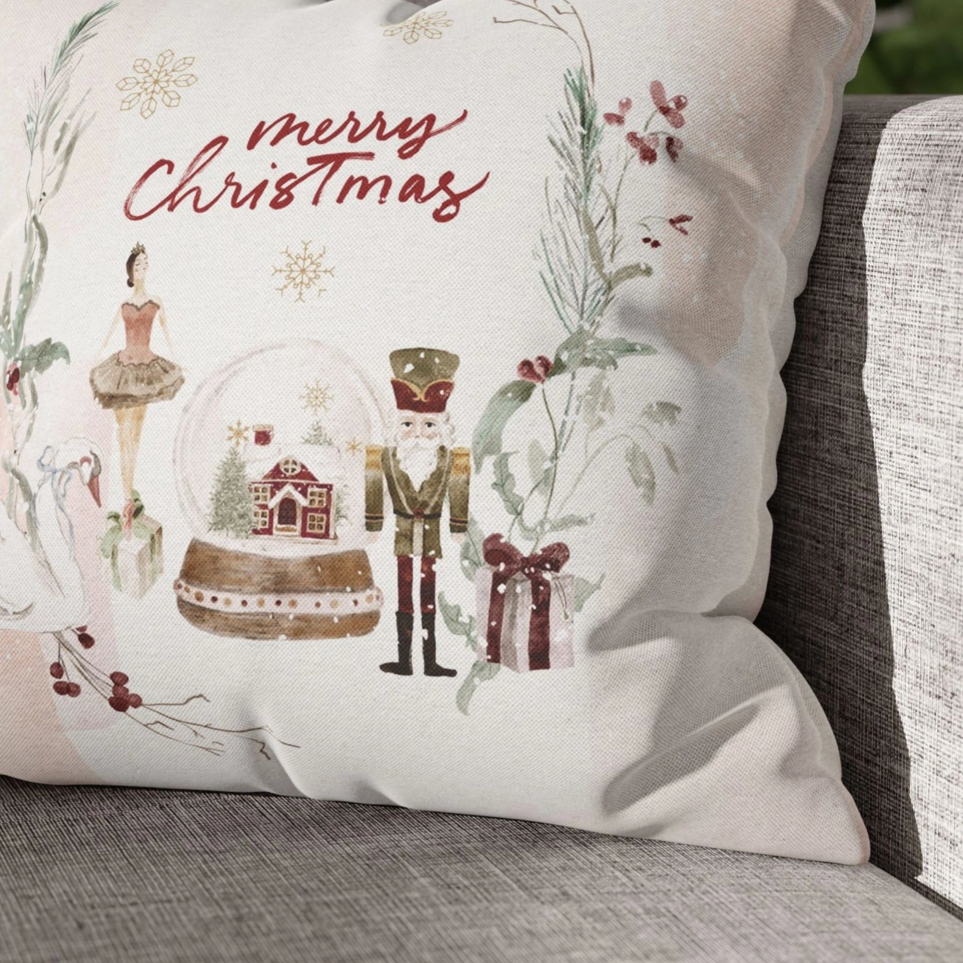 Watercolor Nutcracker Christmas PILLOW & COVER | WINTER24PLW03