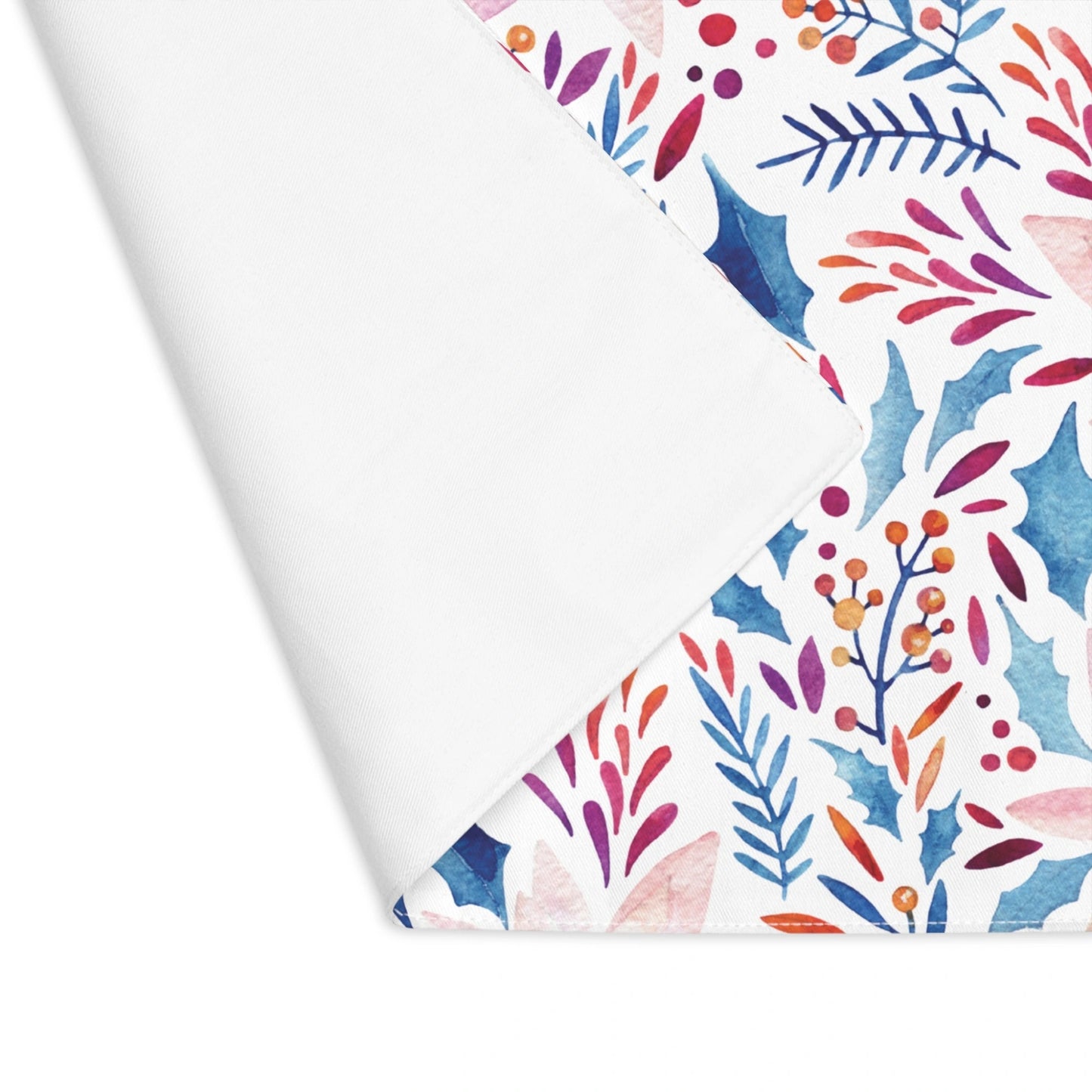 Watercolor Blue Winter Botanical Placemats | WINTER24PLT06