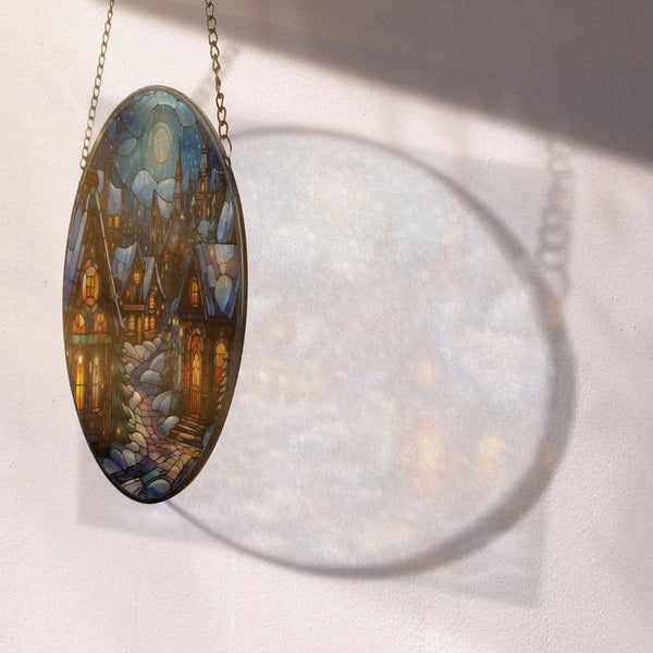 Colorful Suncatcher - glass stained ornament from Blue Water Songs 