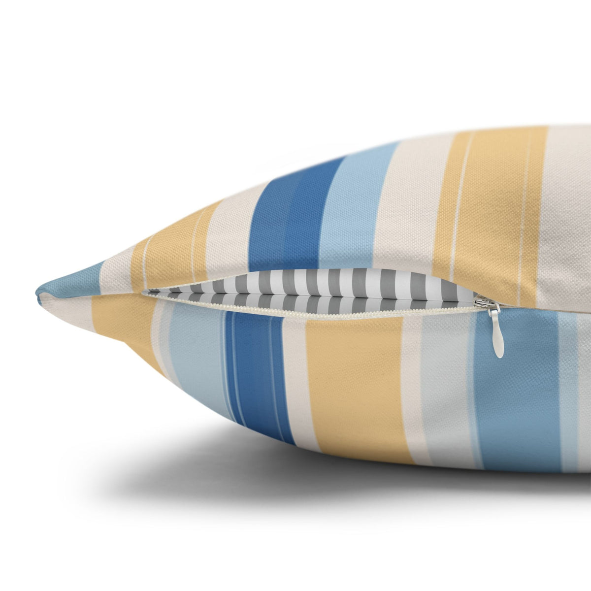 Blue Yellow Coastal Fall Pillow and Cover, Coastal Fall Decor