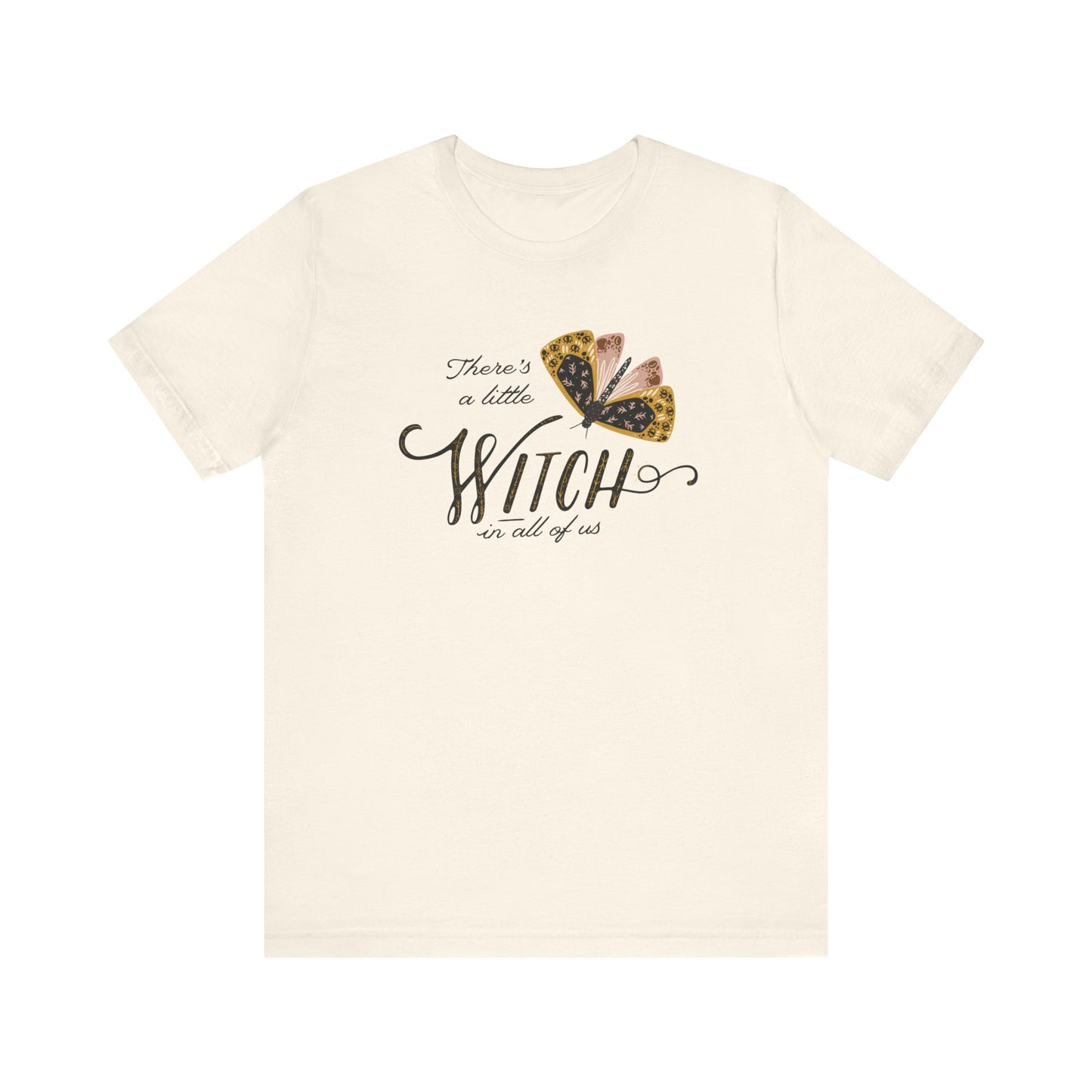 'There's a little witch in all of us' T-SHIRT from Blue Water Songs - natural cream color