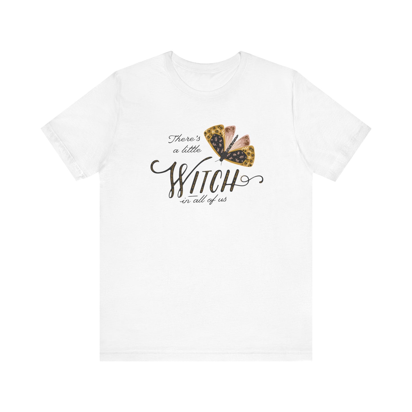 'There's a little witch in all of us' T-SHIRT from Blue Water Songs - white color