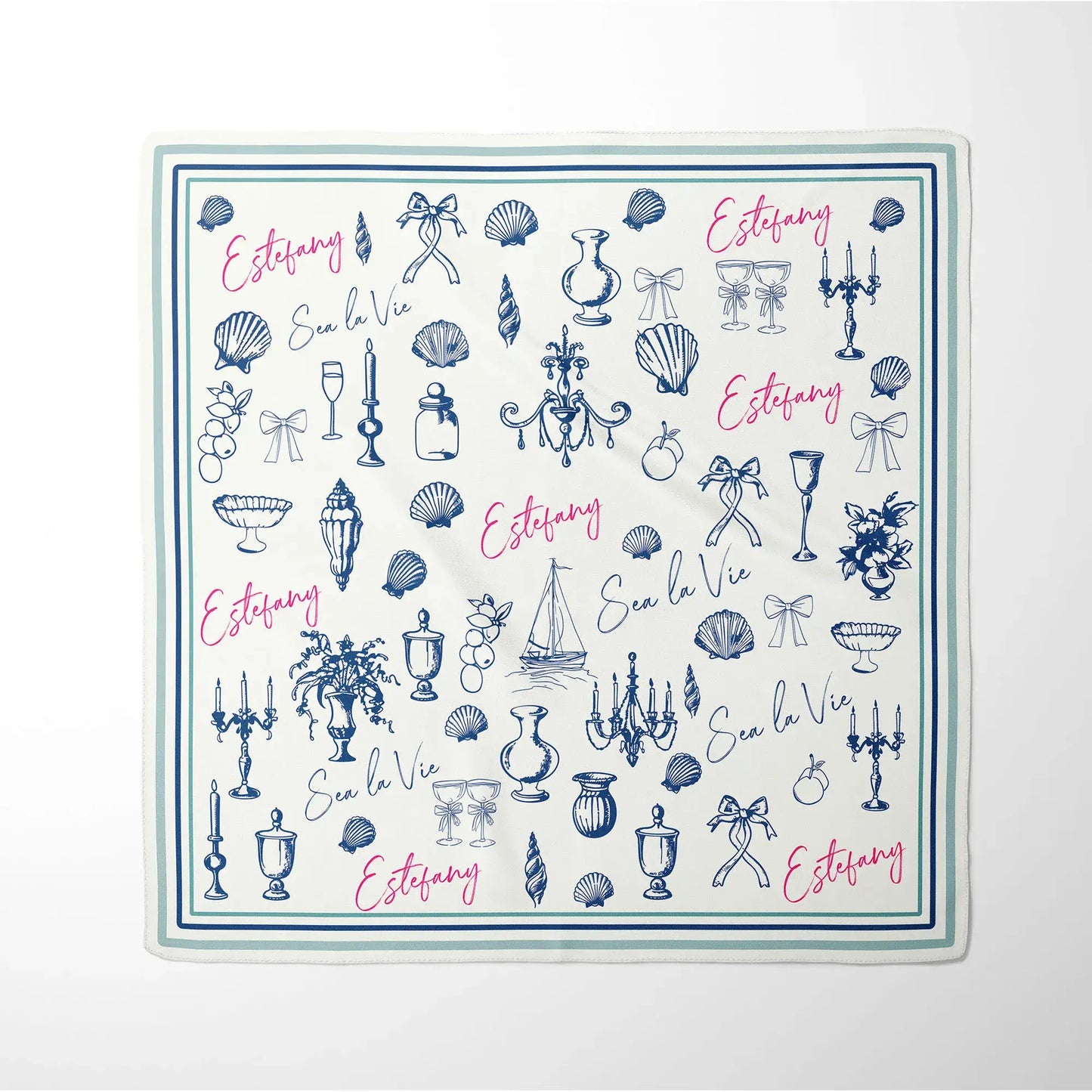 Custom name scarf for wedding gift bridemaids