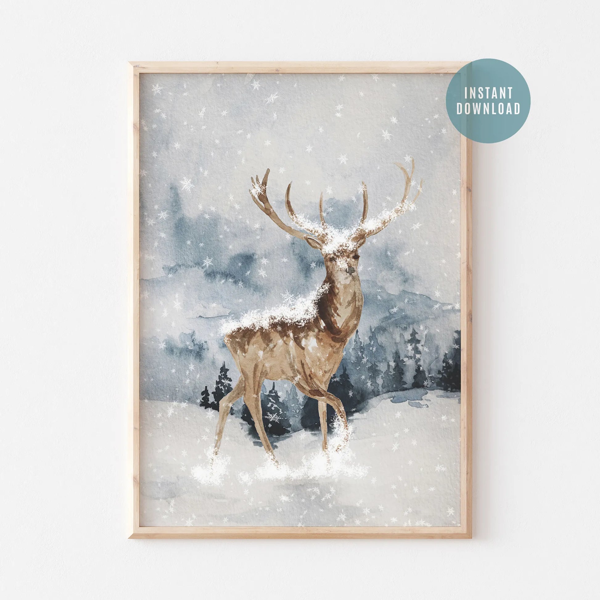 Winter Deer - DIGITAL DOWNLOAD | winter22_12