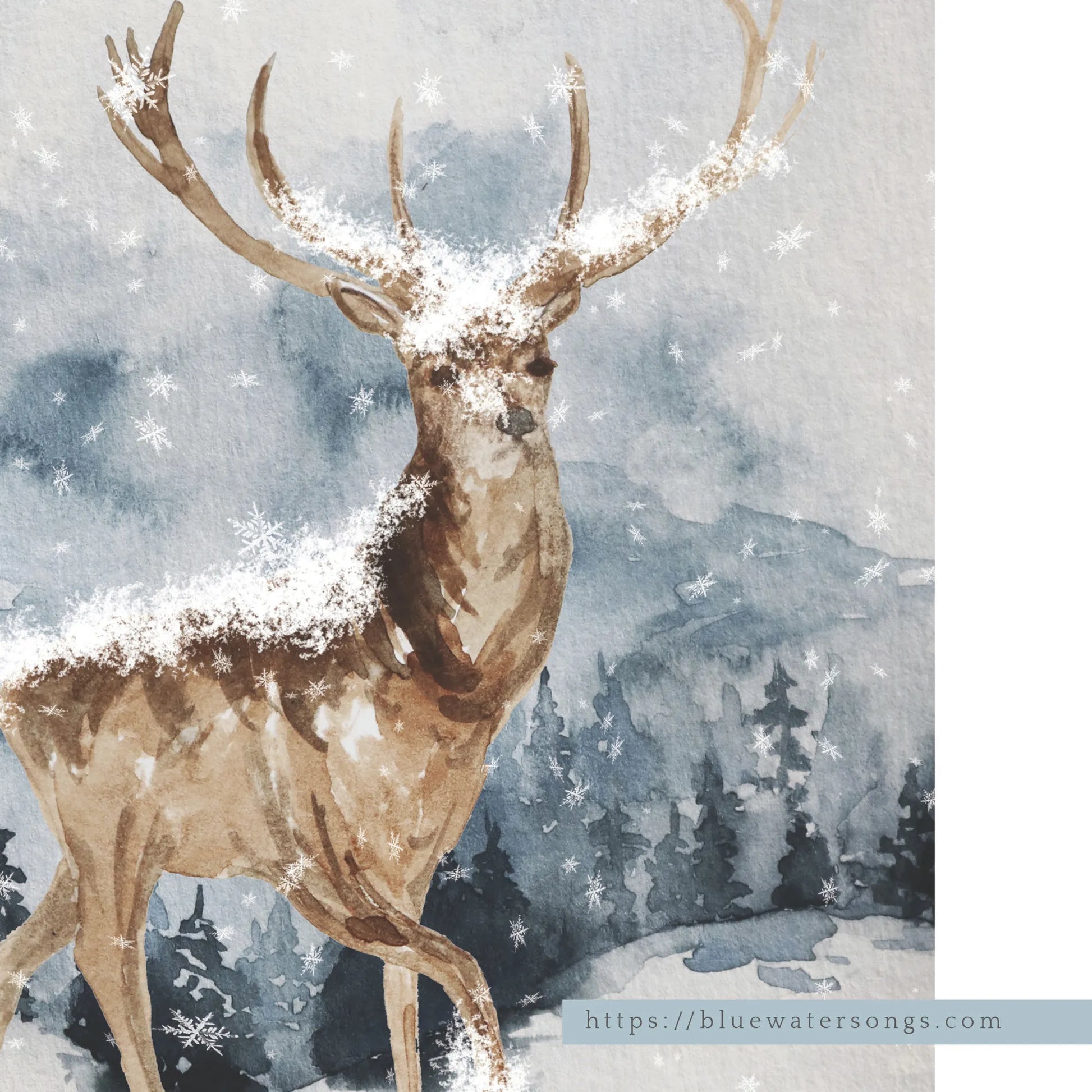 Winter Deer - DIGITAL DOWNLOAD | winter22_12