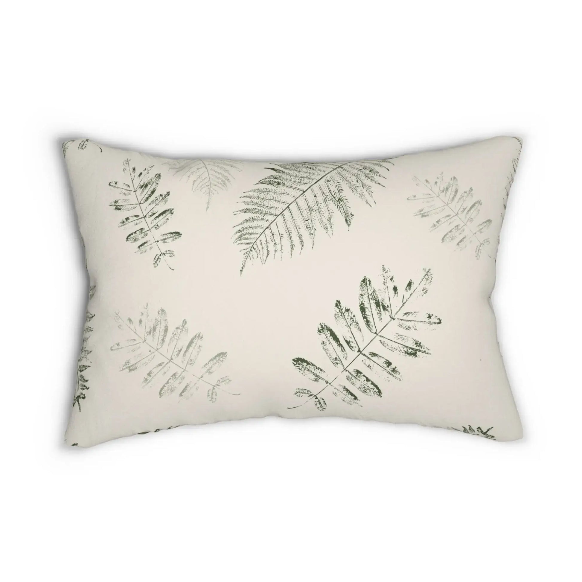 Green Leaves lumbar PILLOW from Blue Water Songs 