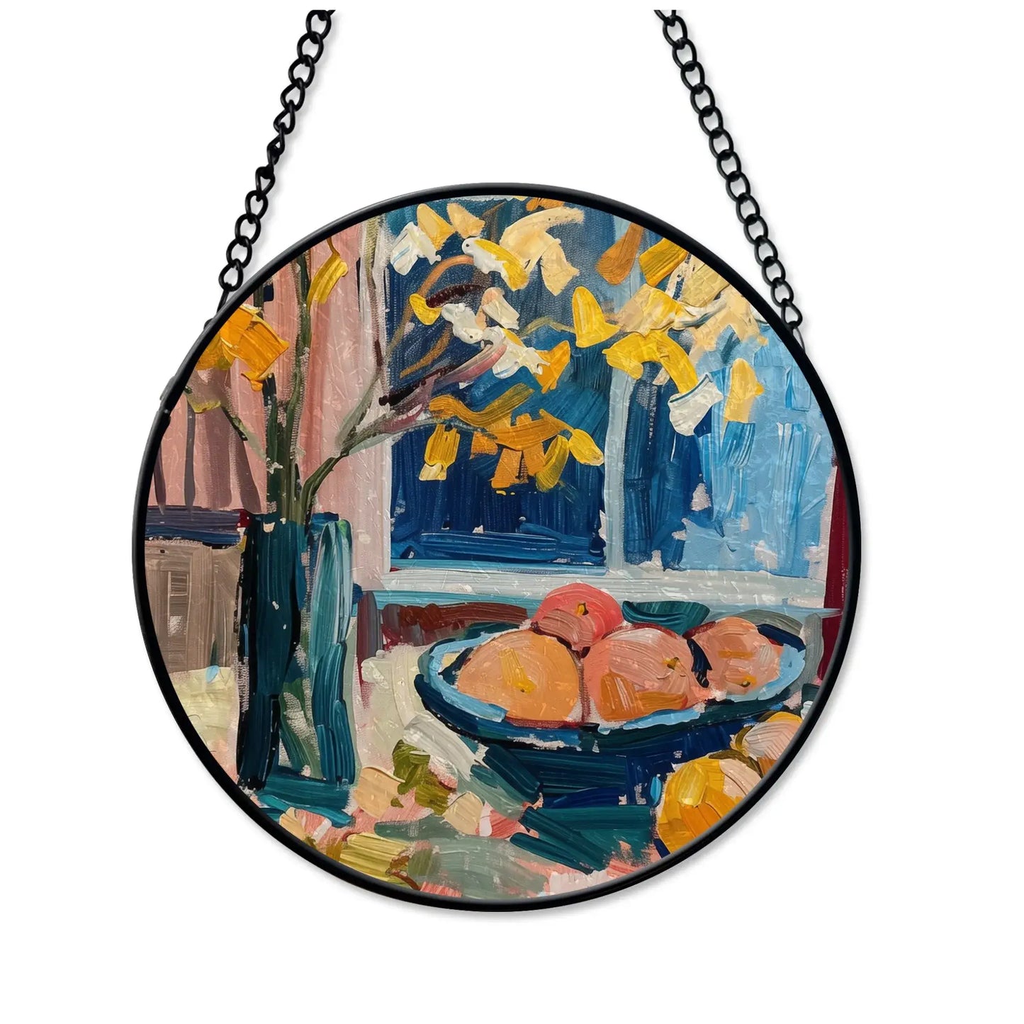 Fall Still Life Printed Glass Art | Window Hanging