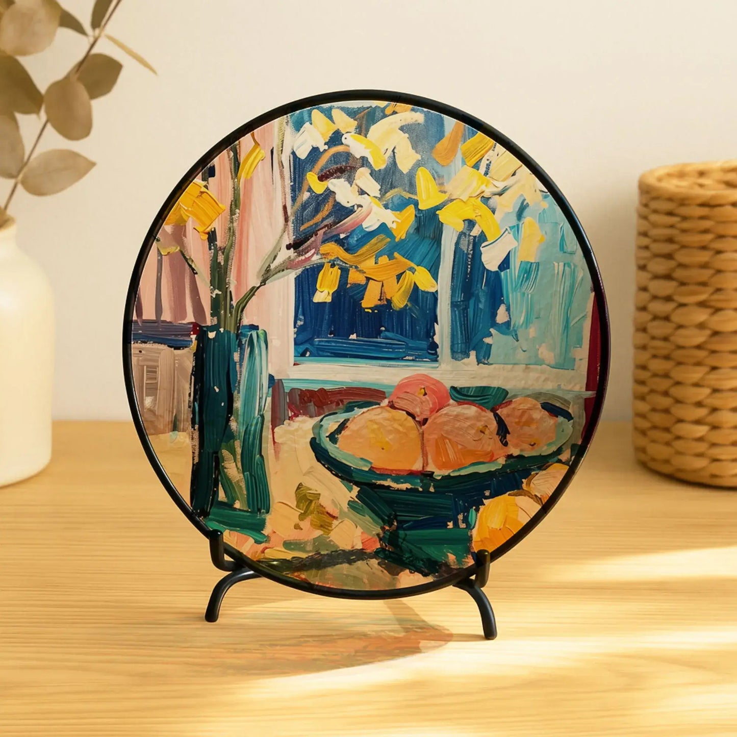 Fall Still Life Printed Glass Art | Window Hanging