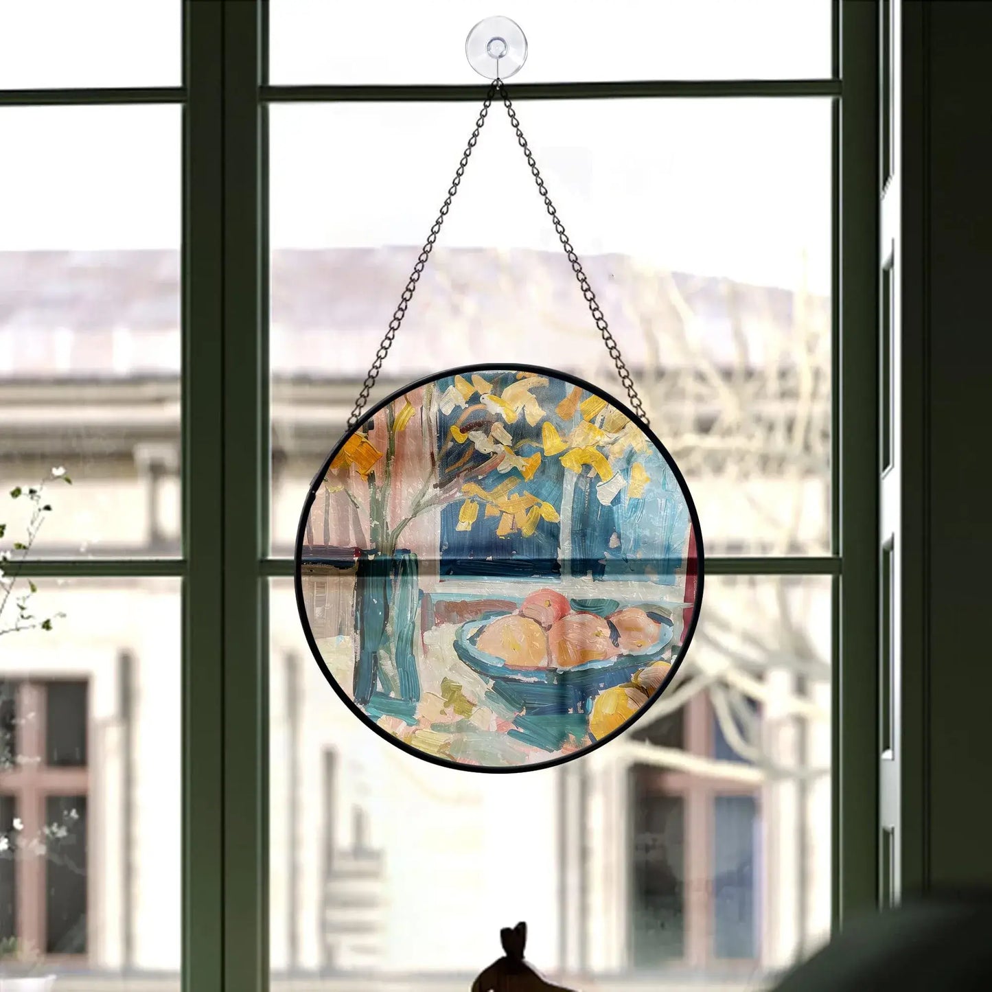 Fall Still Life Printed Glass Art | Window Hanging