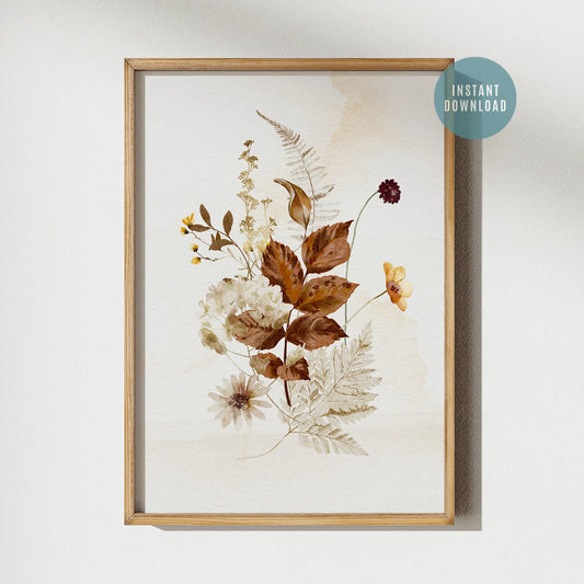 Autumn leaves Art print - DIGITAL DOWNLOAD from Blue Water Songs