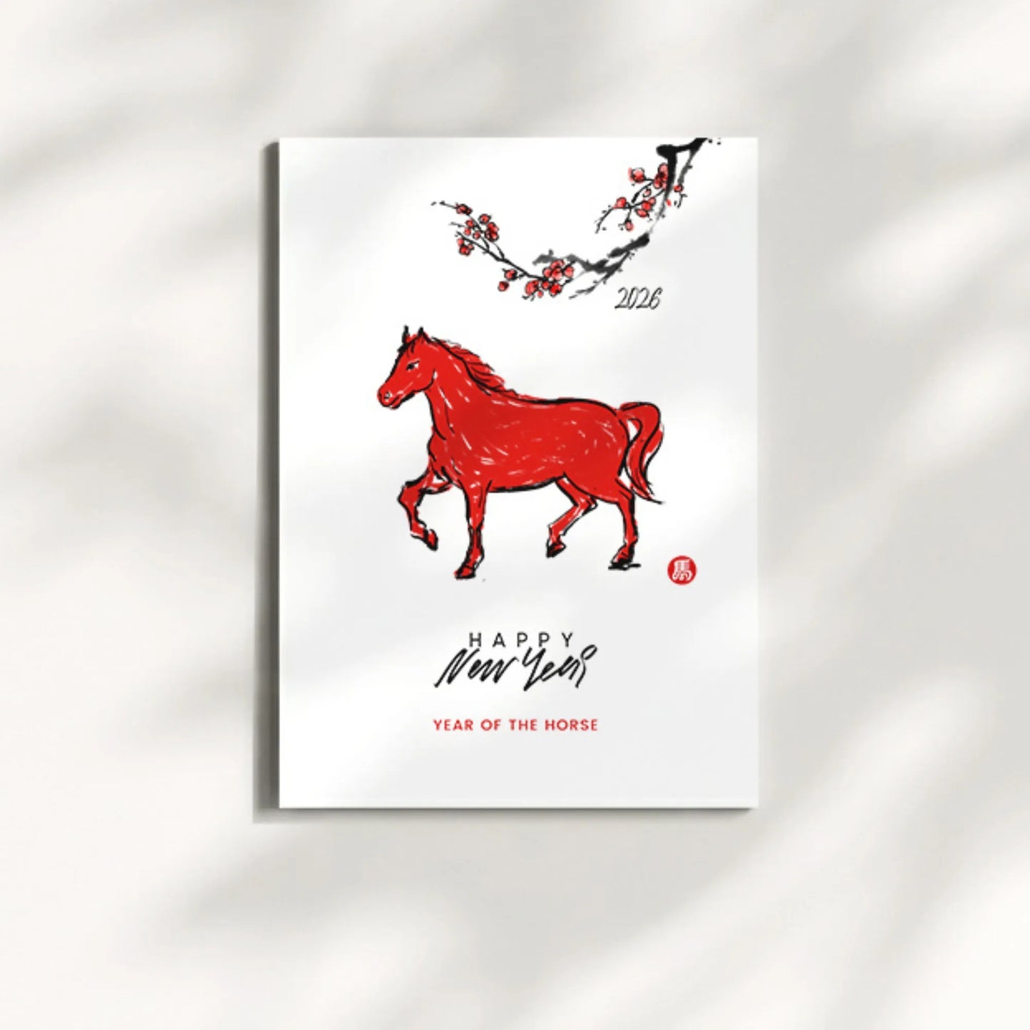 Fire Horse  — Lunar New Year, 2026 Greeting Card