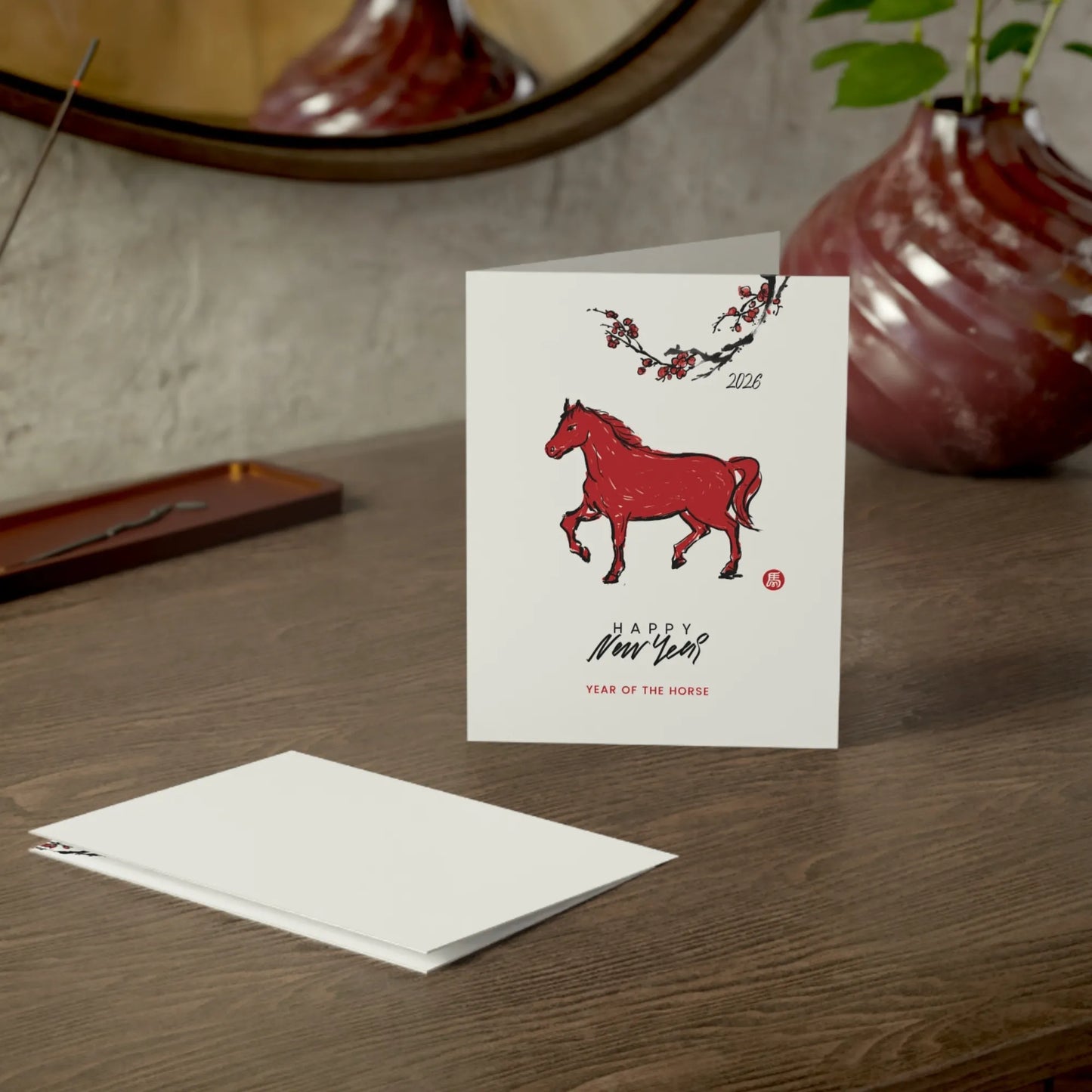 Fire Horse  — Lunar New Year, 2026 Greeting Card