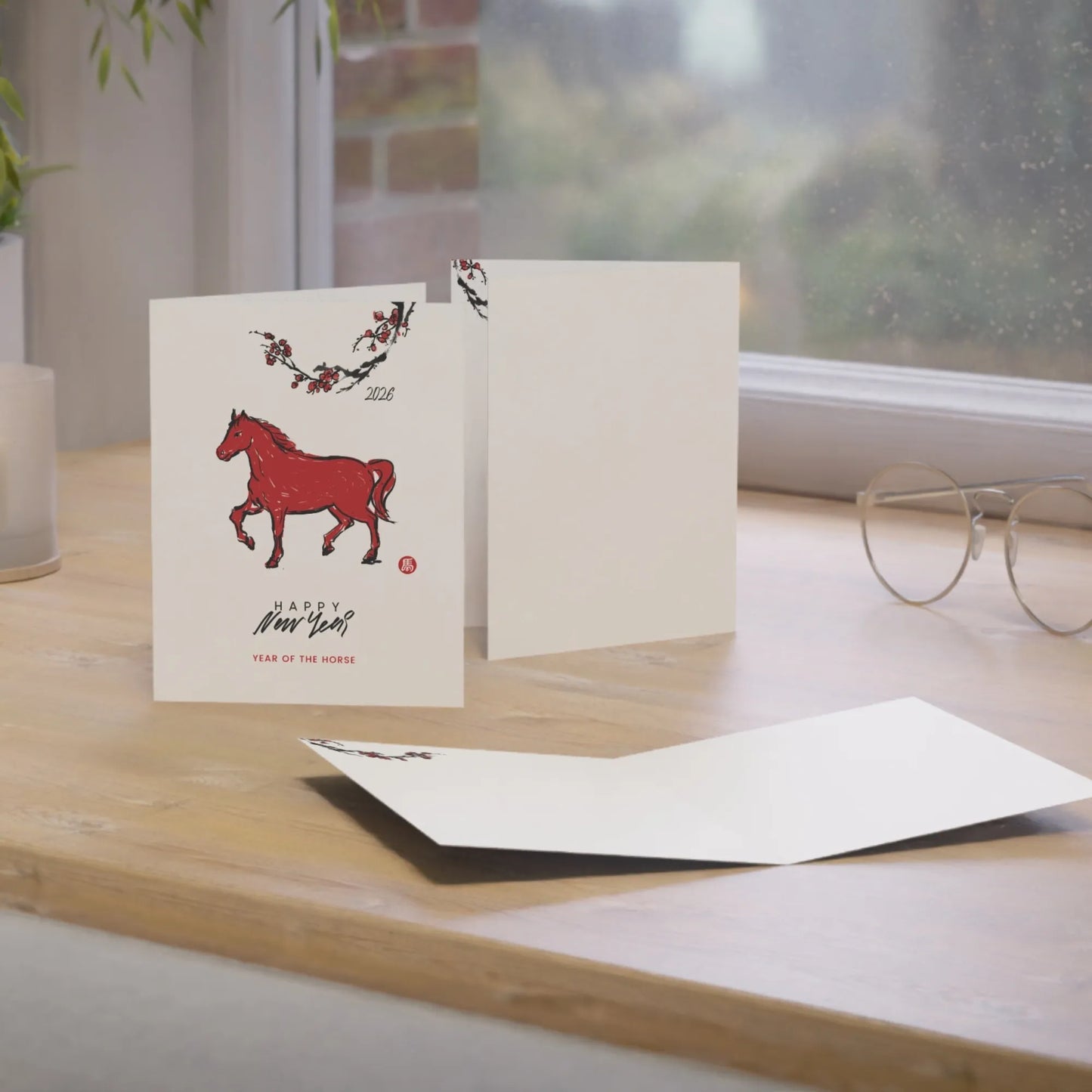 Fire Horse  — Lunar New Year, 2026 Greeting Card