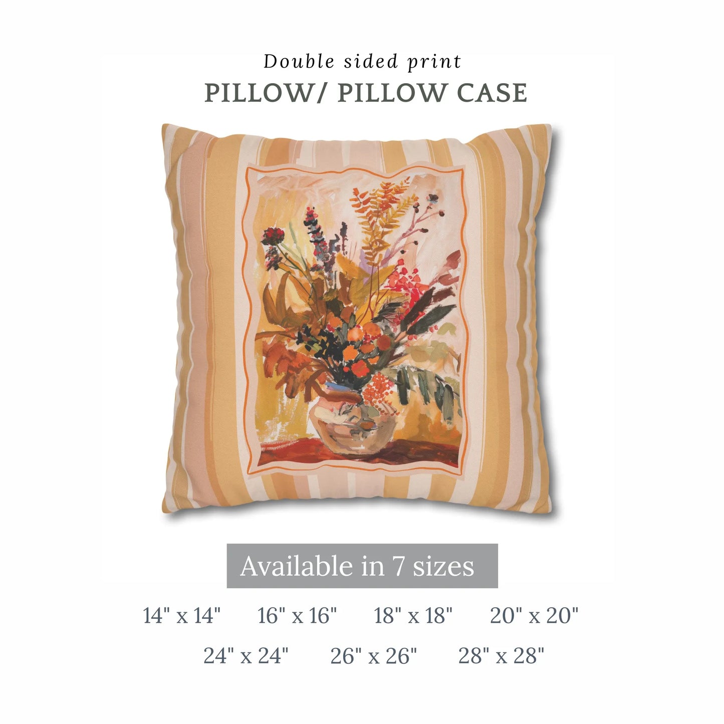 Autumn Bouquet Pillow and Cover