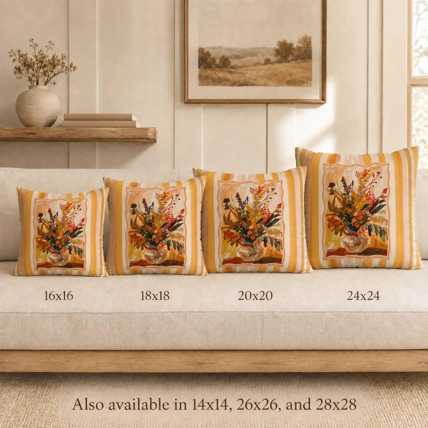 Autumn Bouquet Pillow and Cover