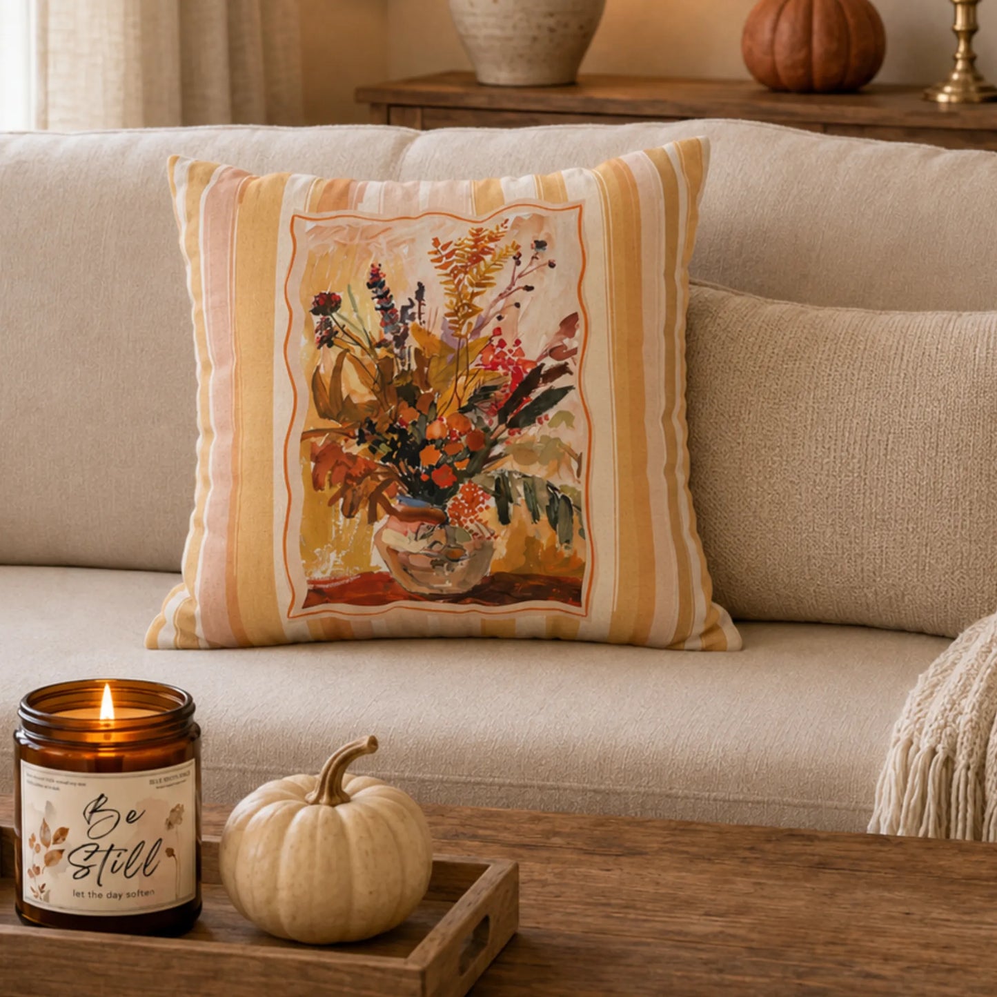 Autumn Bouquet Pillow and Cover