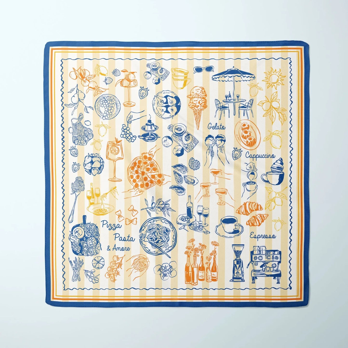 FOULARD En Soie Fleurs Sauvages Botaniques Colorées