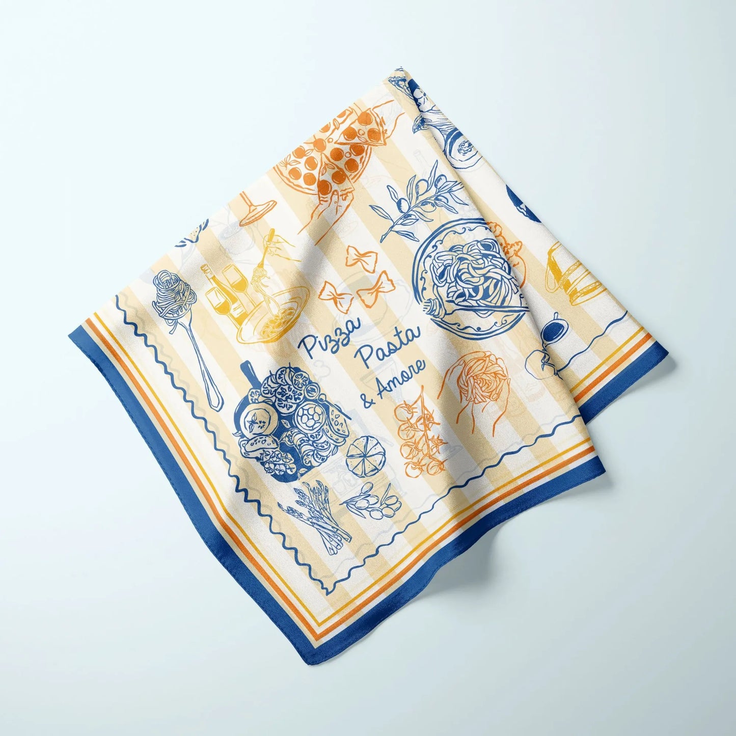 FOULARD En Soie Fleurs Sauvages Botaniques Colorées
