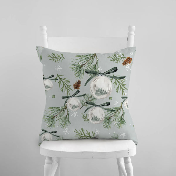 Watercolor Green Pine Christmas Ornament PILLOW & COVER | WINTER23PL15