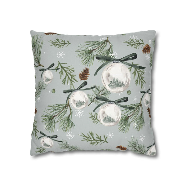 Watercolor Green Pine Christmas Ornament PILLOW & COVER | WINTER23PL15