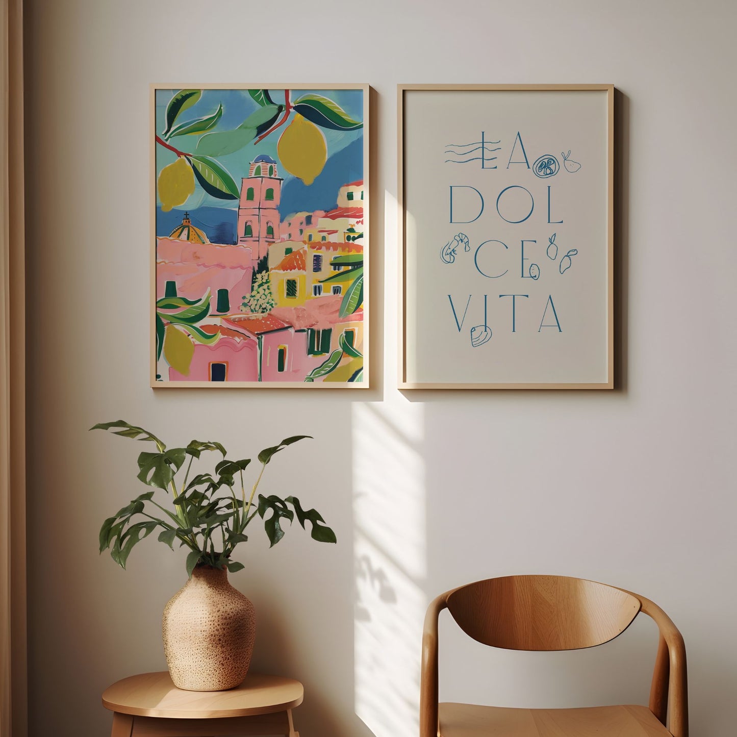 La Dolce Vita posters hanging on wall