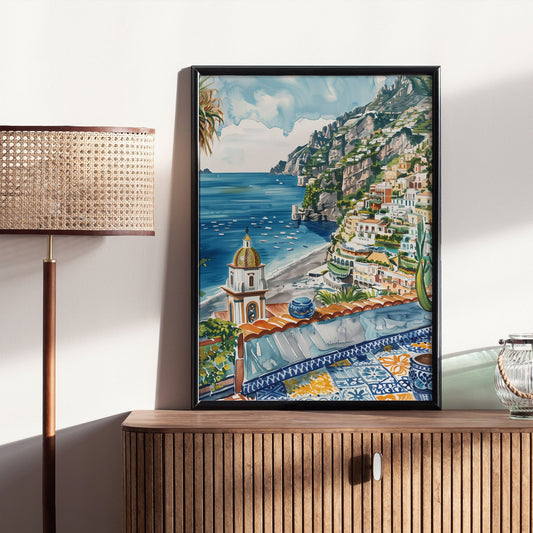 Eclectic Summer Italy Coastal Art Print - DIGITAL DOWNLOAD | SUMMER24POT020