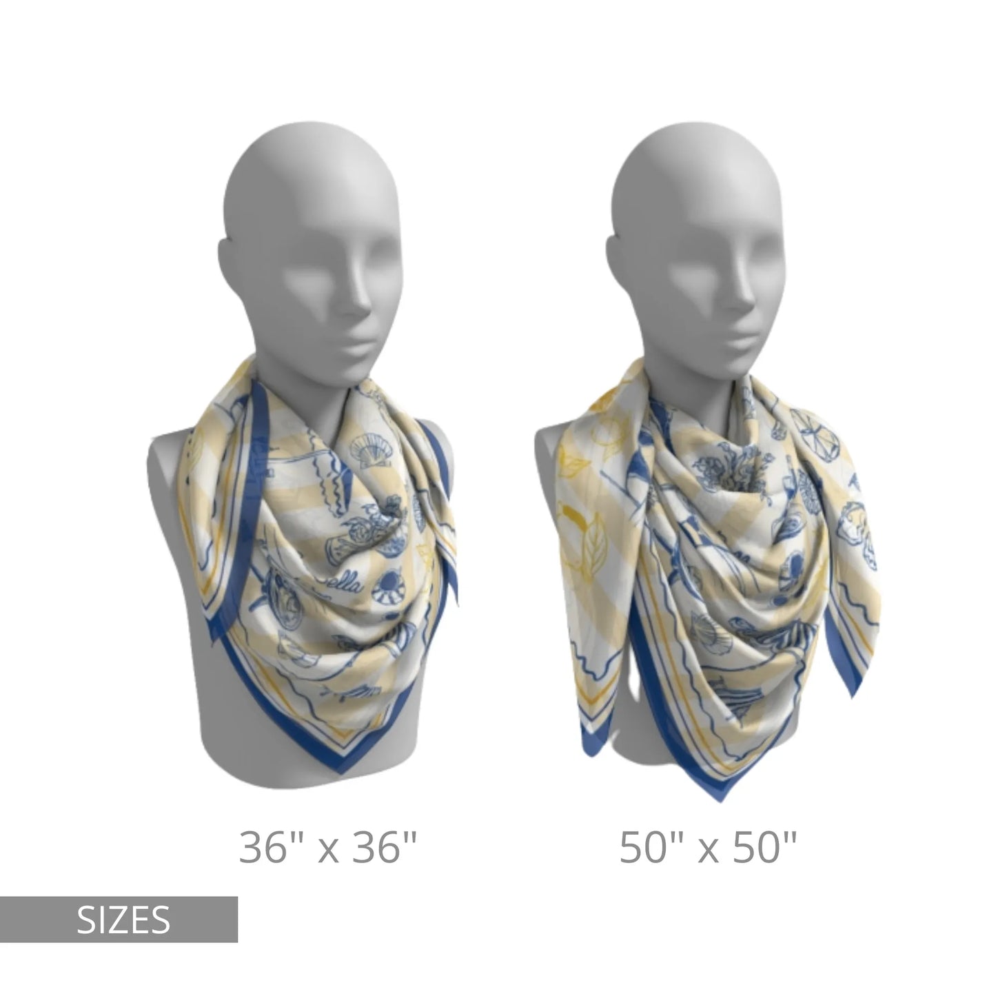 La Dolce Vita Silk Scarf – Mediterranean Summer Style