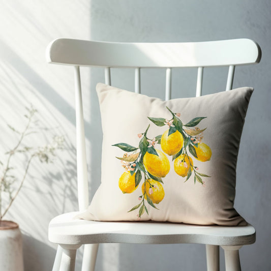 Watercolor Lemon PILLOW & COVER - SUMMER24PLW11