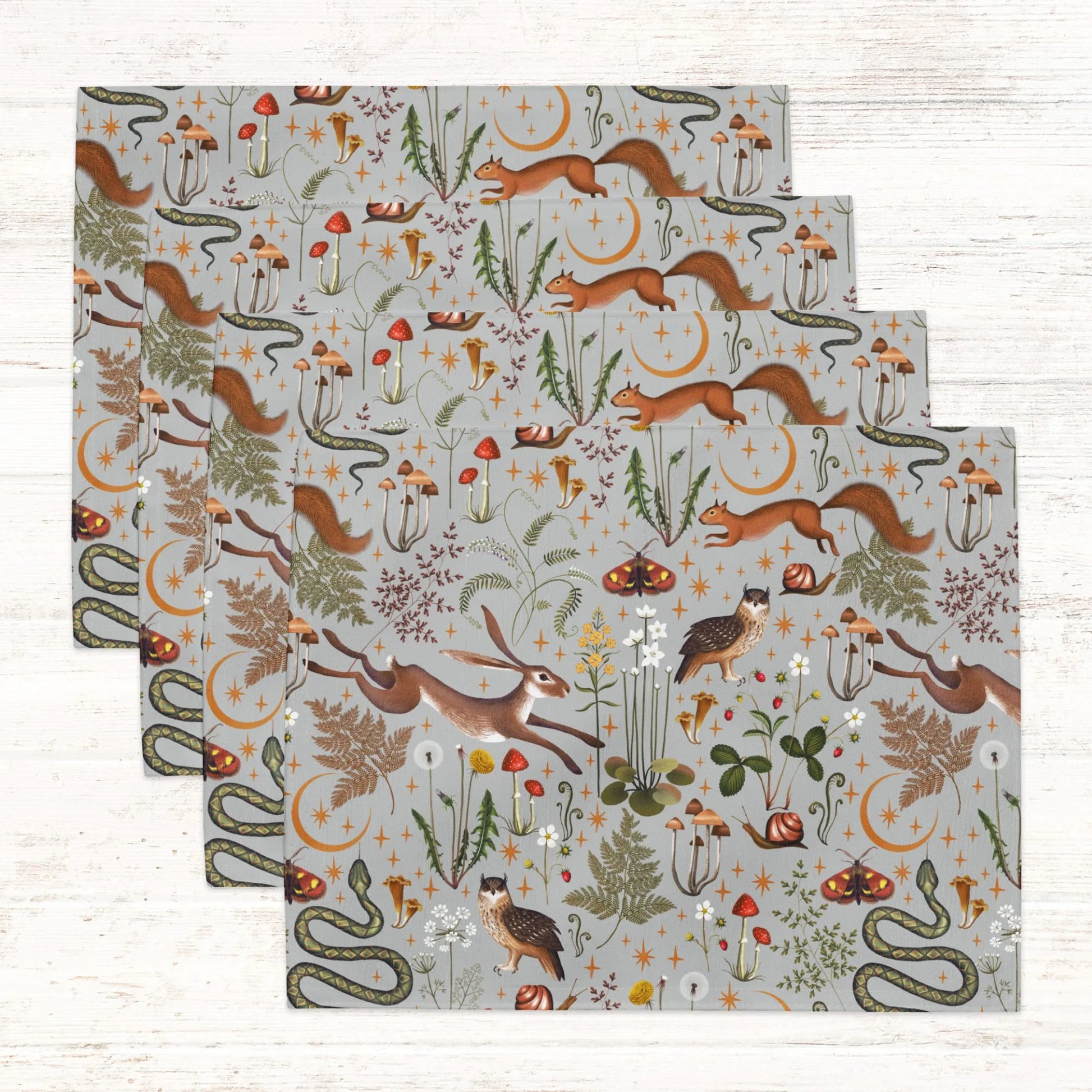 Magic Forest PLACEMATS from Blue Water Songs - set of 4