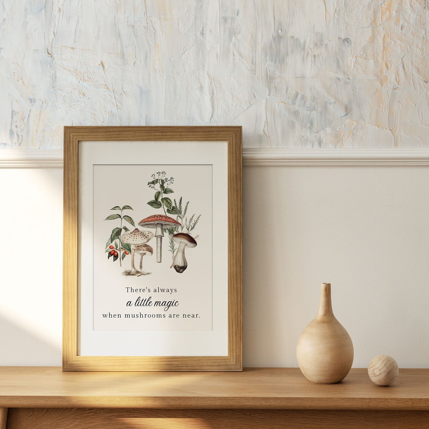 Champignons Botanique vintage Art Print - TÉLÉCHARGEMENT NUMÉRIQUE - WOODLAND 7