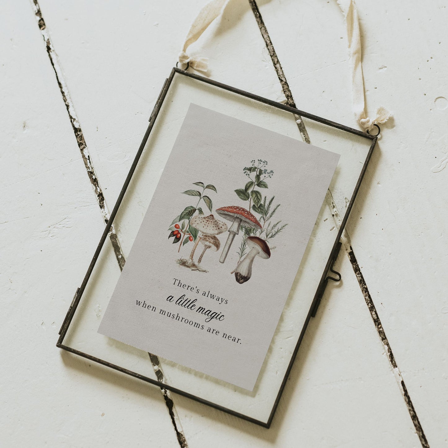 Champignons Botanique vintage Art Print - TÉLÉCHARGEMENT NUMÉRIQUE - WOODLAND 7