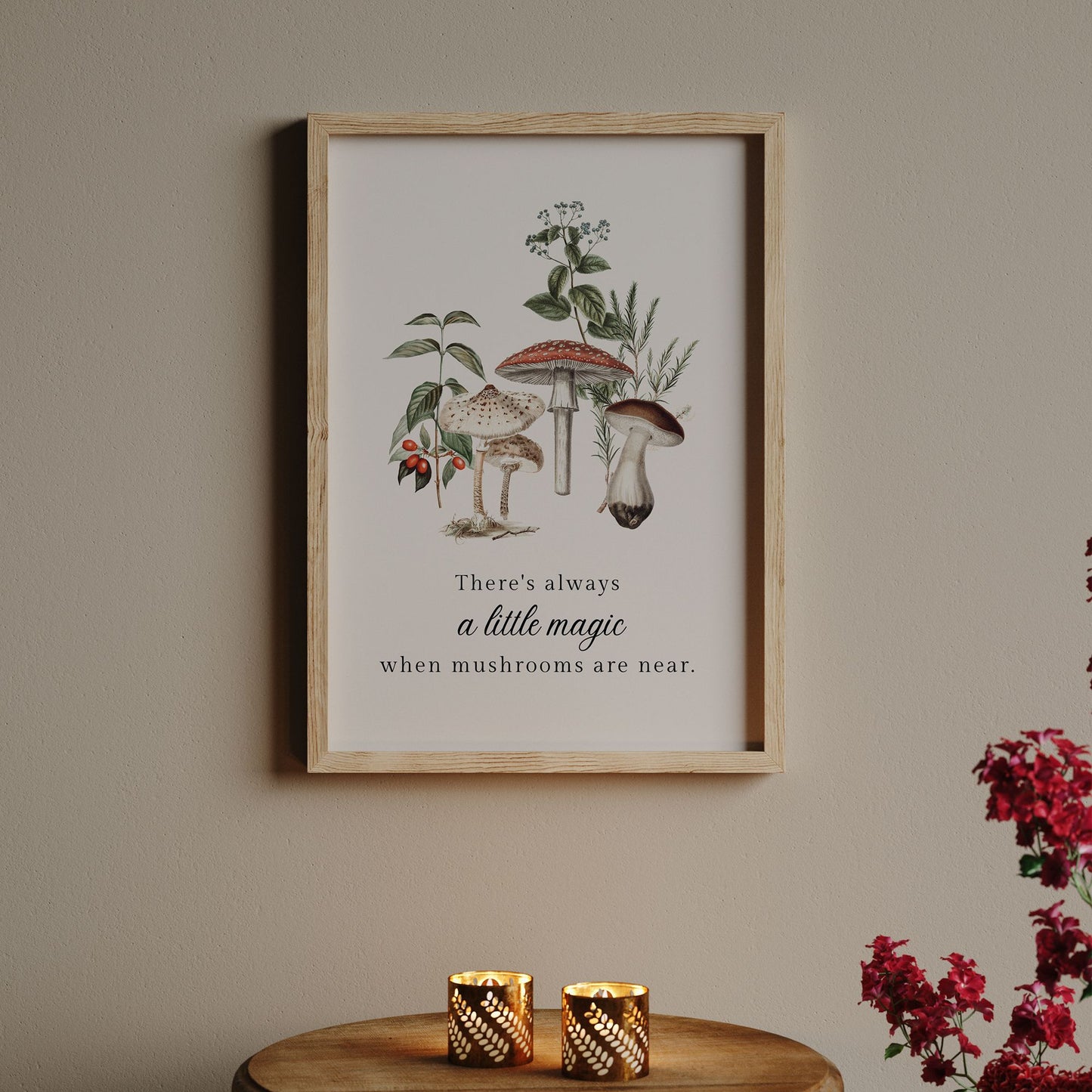 Champignons Botanique vintage Art Print - TÉLÉCHARGEMENT NUMÉRIQUE - WOODLAND 7