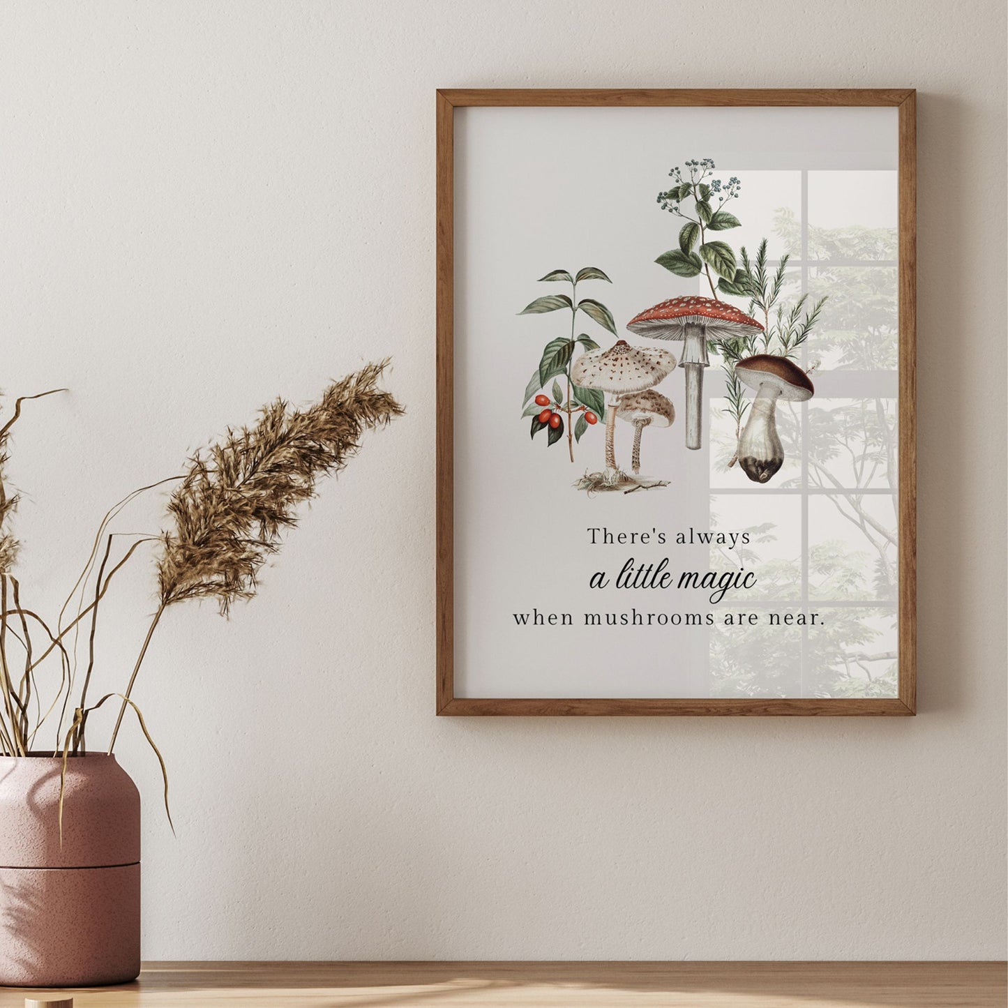 Champignons Botanique vintage Art Print - TÉLÉCHARGEMENT NUMÉRIQUE - WOODLAND 7