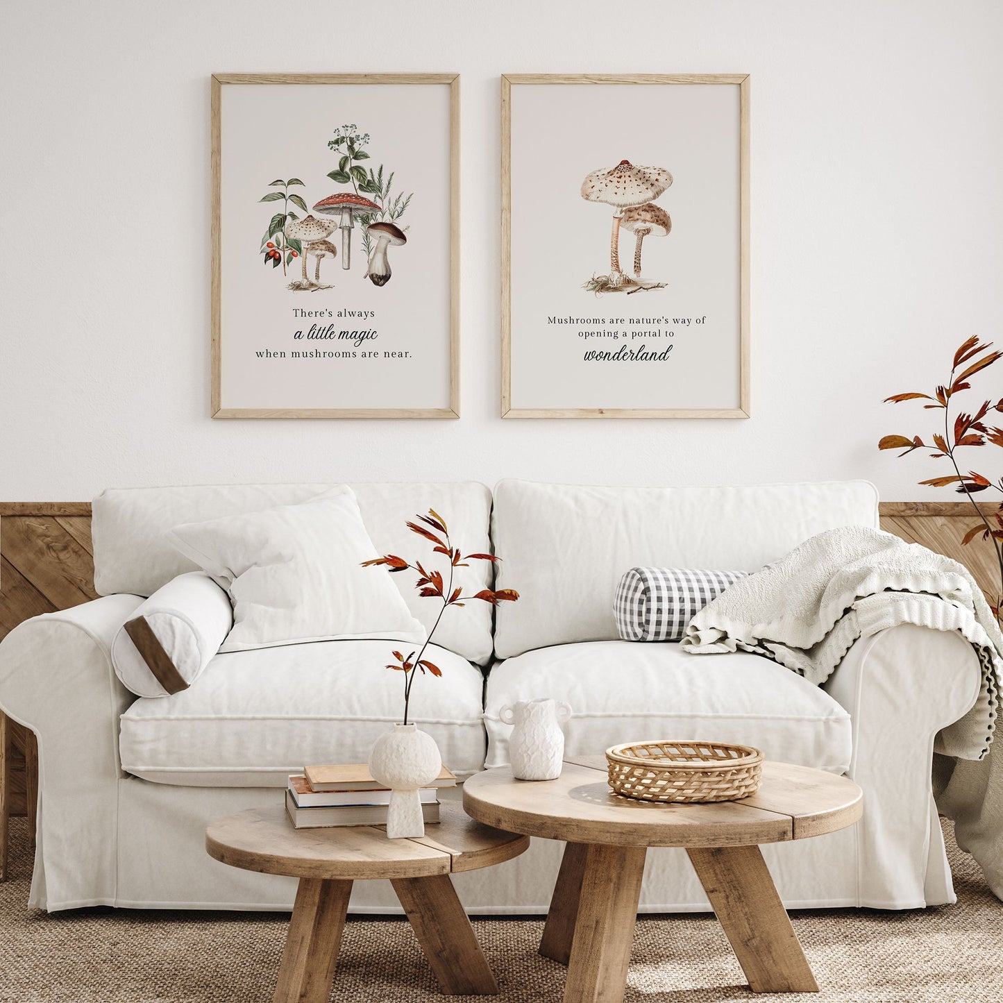 Champignons Botanique vintage Art Print - TÉLÉCHARGEMENT NUMÉRIQUE - WOODLAND 7