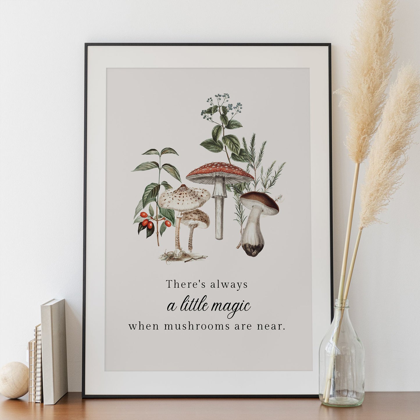 Champignons Botanique vintage Art Print - TÉLÉCHARGEMENT NUMÉRIQUE - WOODLAND 7