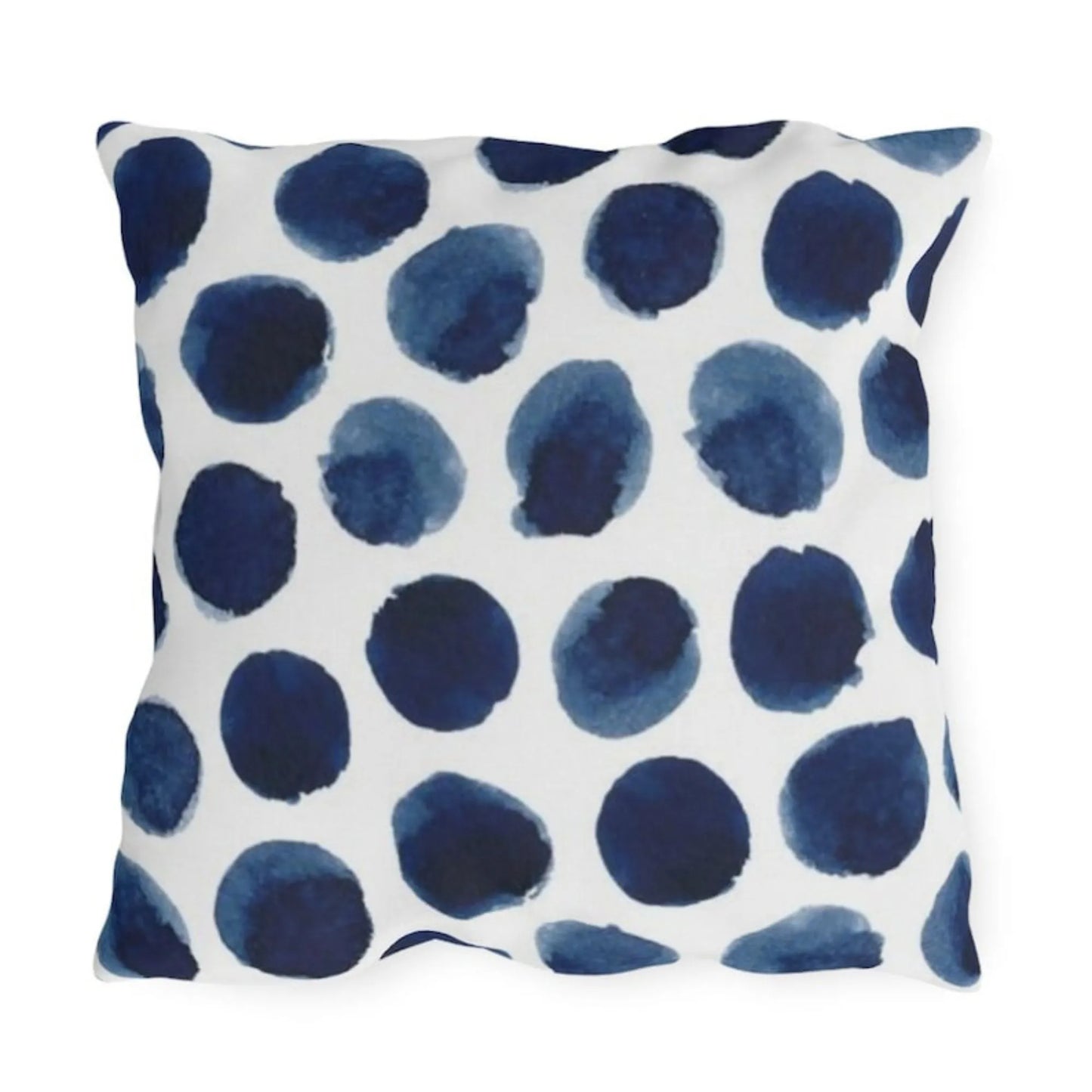 Watercolor Navy and White OUTDOOR PILLOW from Blue Water Songs