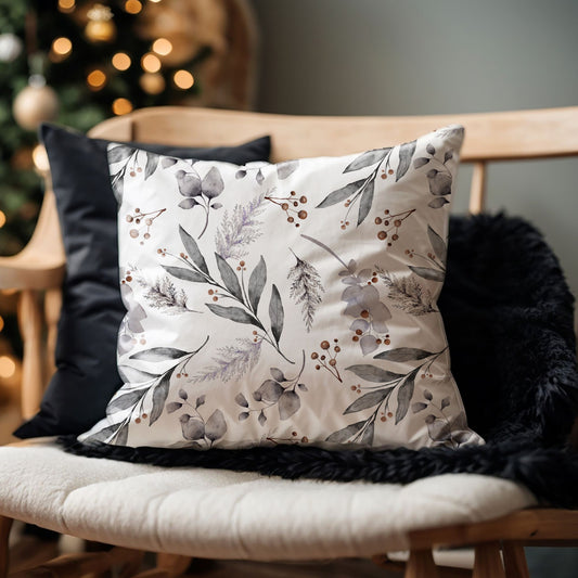 Watercolor Winter Botanical Pillow & Cover | WINTER23PL16