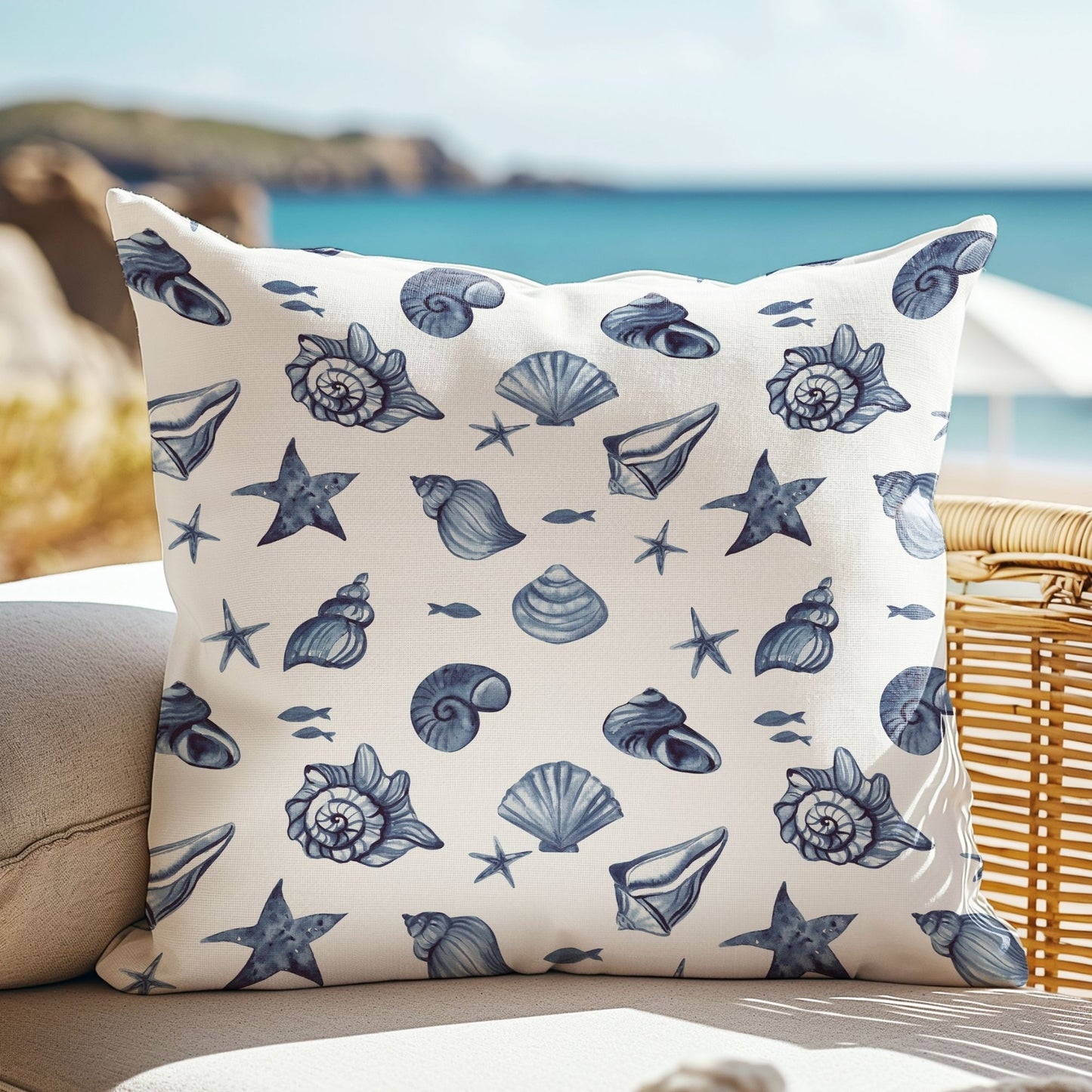 Seashell coastal PILLOW & COVER - SUMMER23PLW13
