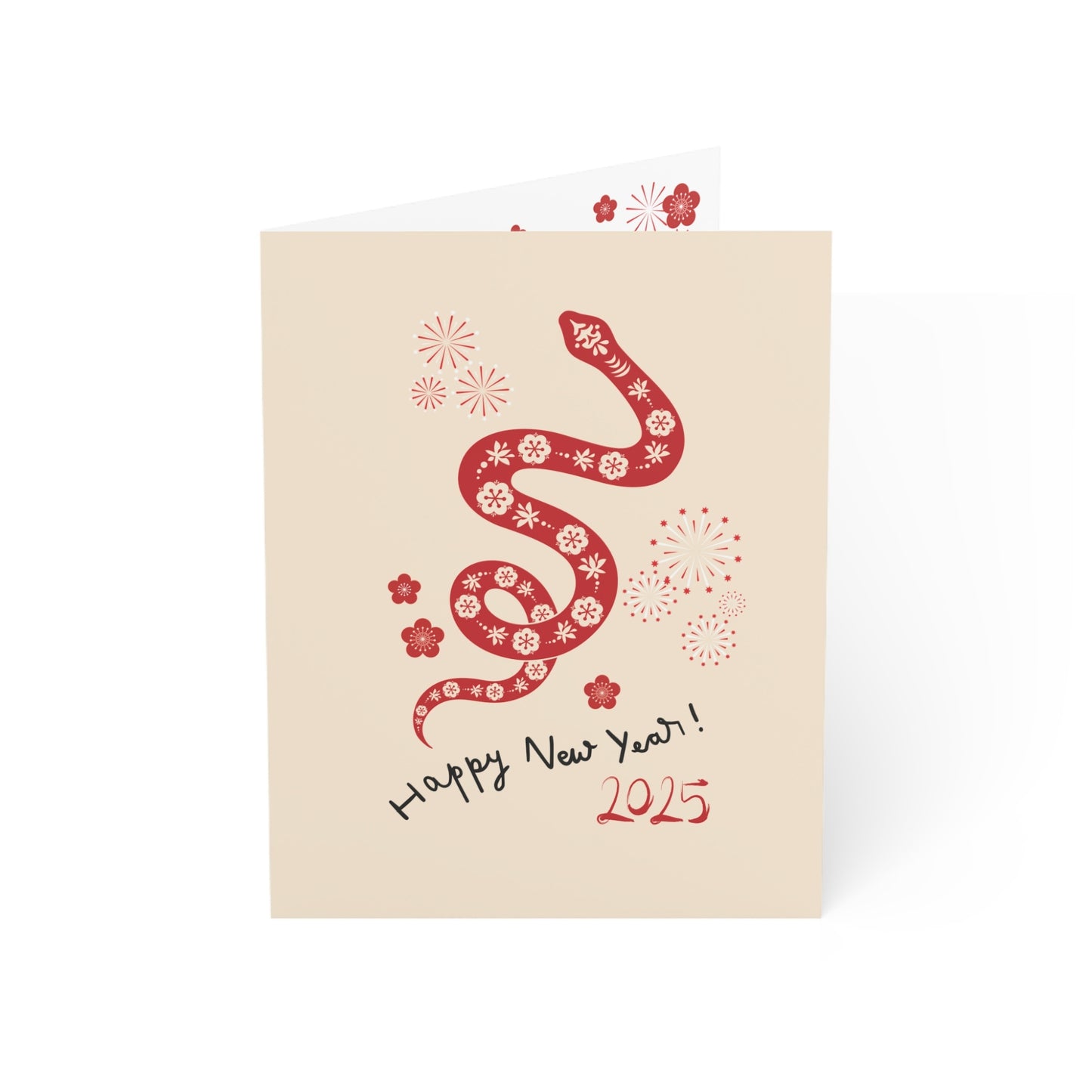 Year of The Snake Folded Card| NEWYEAR25CR08