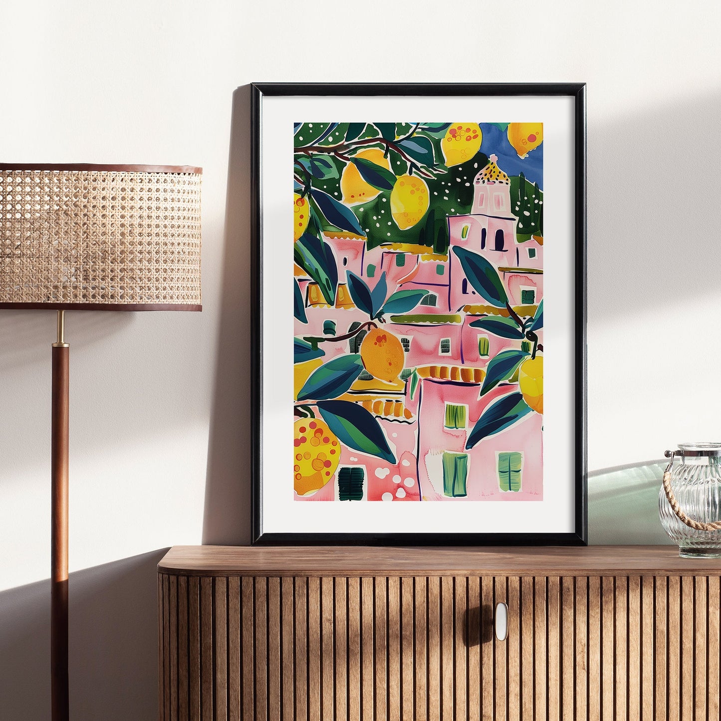 Italie Summer Lemon Poster Print, TÉLÉCHARGEMENT NUMÉRIQUE