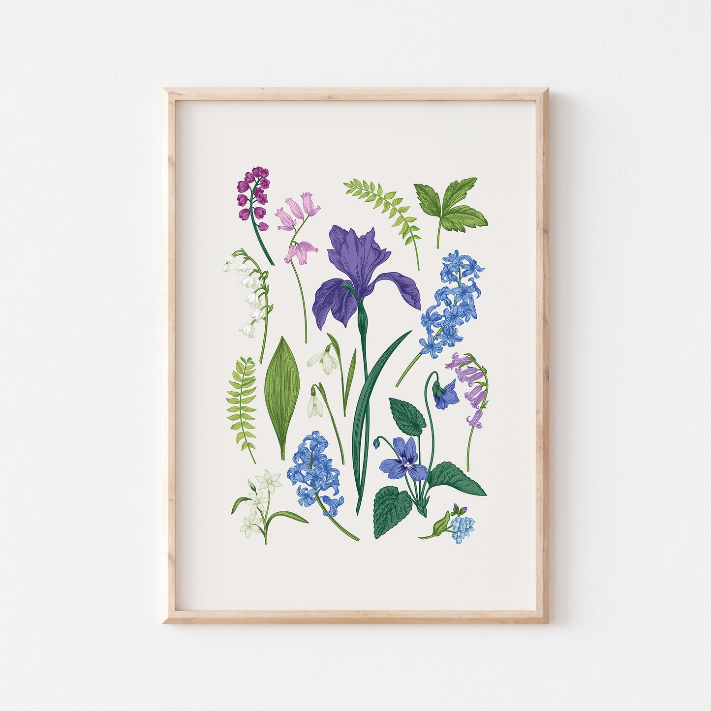 Fleurs de printemps style vintage, Print Art - TÉLÉCHARGEMENT NUMÉRIQUE | RESSORT23POT05