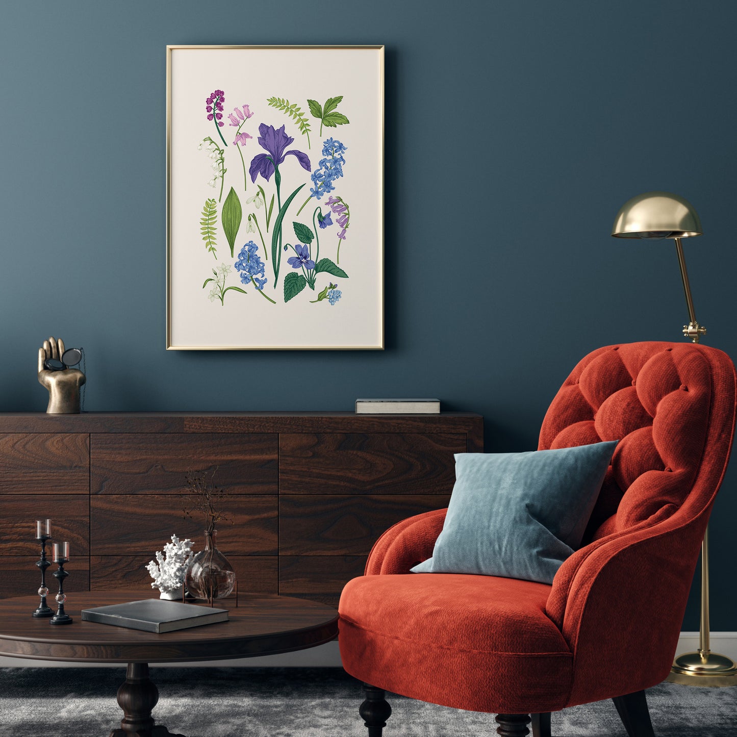 Fleurs de printemps style vintage, Print Art - TÉLÉCHARGEMENT NUMÉRIQUE | RESSORT23POT05