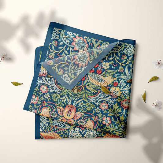 William Morris Strawberry Thief - FOULARD En Soie