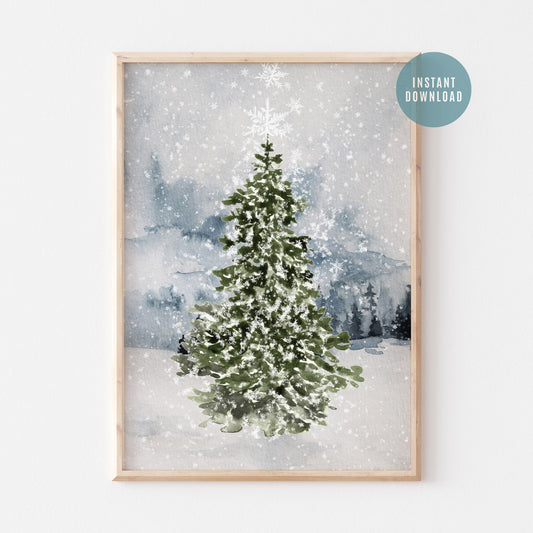 Winter Tree Print - DIGITAL DOWNLOAD | winter22_11